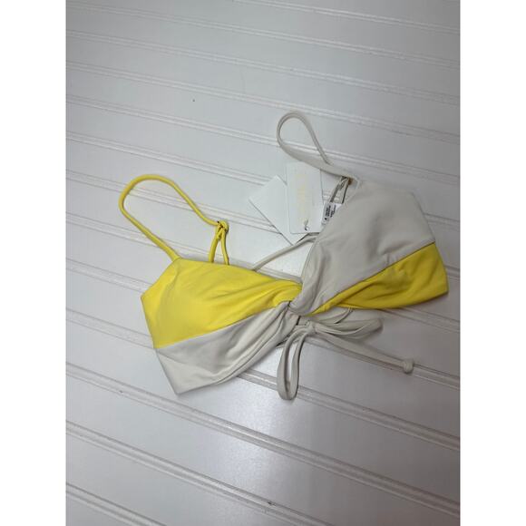NWT L Space Bikini Top Dax Yellow Wrap Tie &  Color-Block Ringo Bundle Size S - Picture 3 of 6